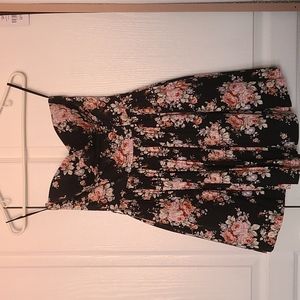 ADORABLE strapless baby doll princess floral dress